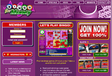 BingoForMoney.com screenshot deposit bonus and review