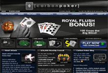 CarbonPoker.com screenshot Deposit Bonus & Review
