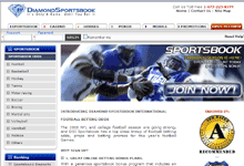 DiamondSportsbook Screen shot Bonus Code & Review