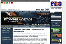 SBGglobal.com screenshot Deposit Bonus & Review