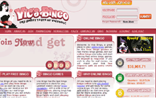 VicsBingo.com screen shot Sign Up Bonus Code & Site Review