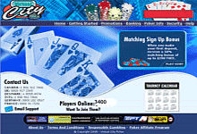 VirtualCityPoker.com screen shot Deposit Bonus & Review